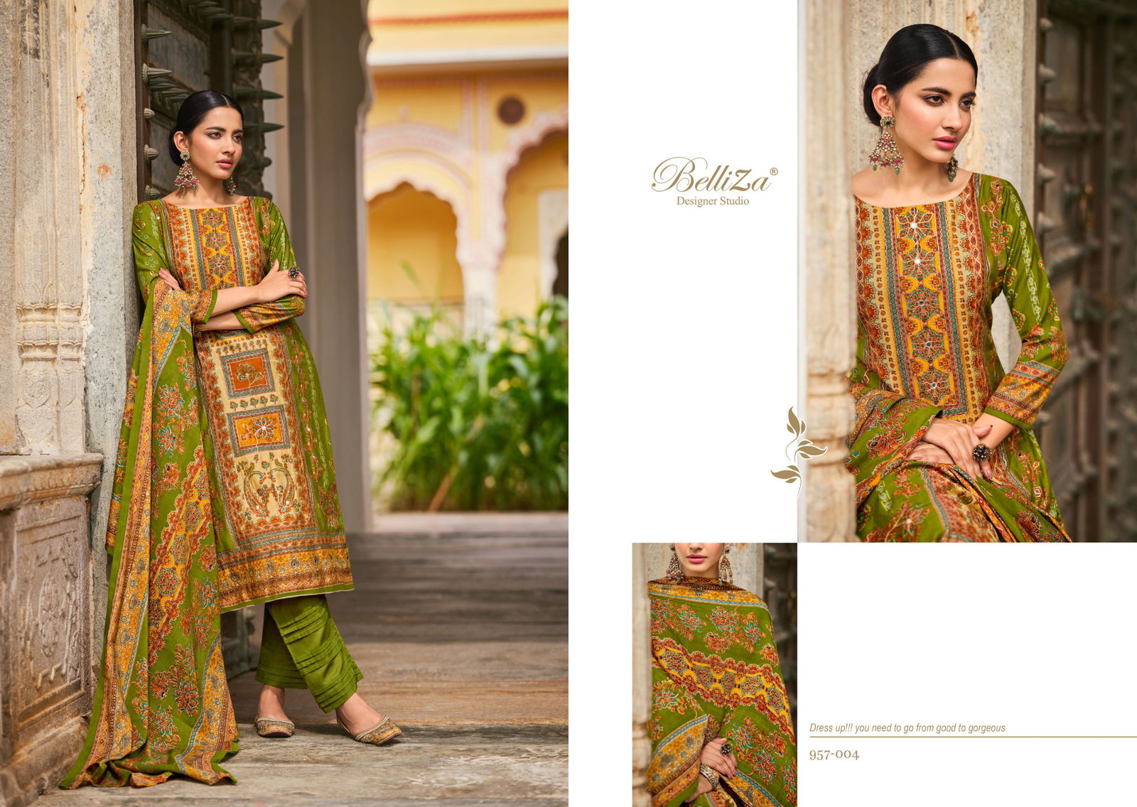 Nusrat By Belliza Modal Viscose Digital Printed Dress Material Wholesalers In Delhi

